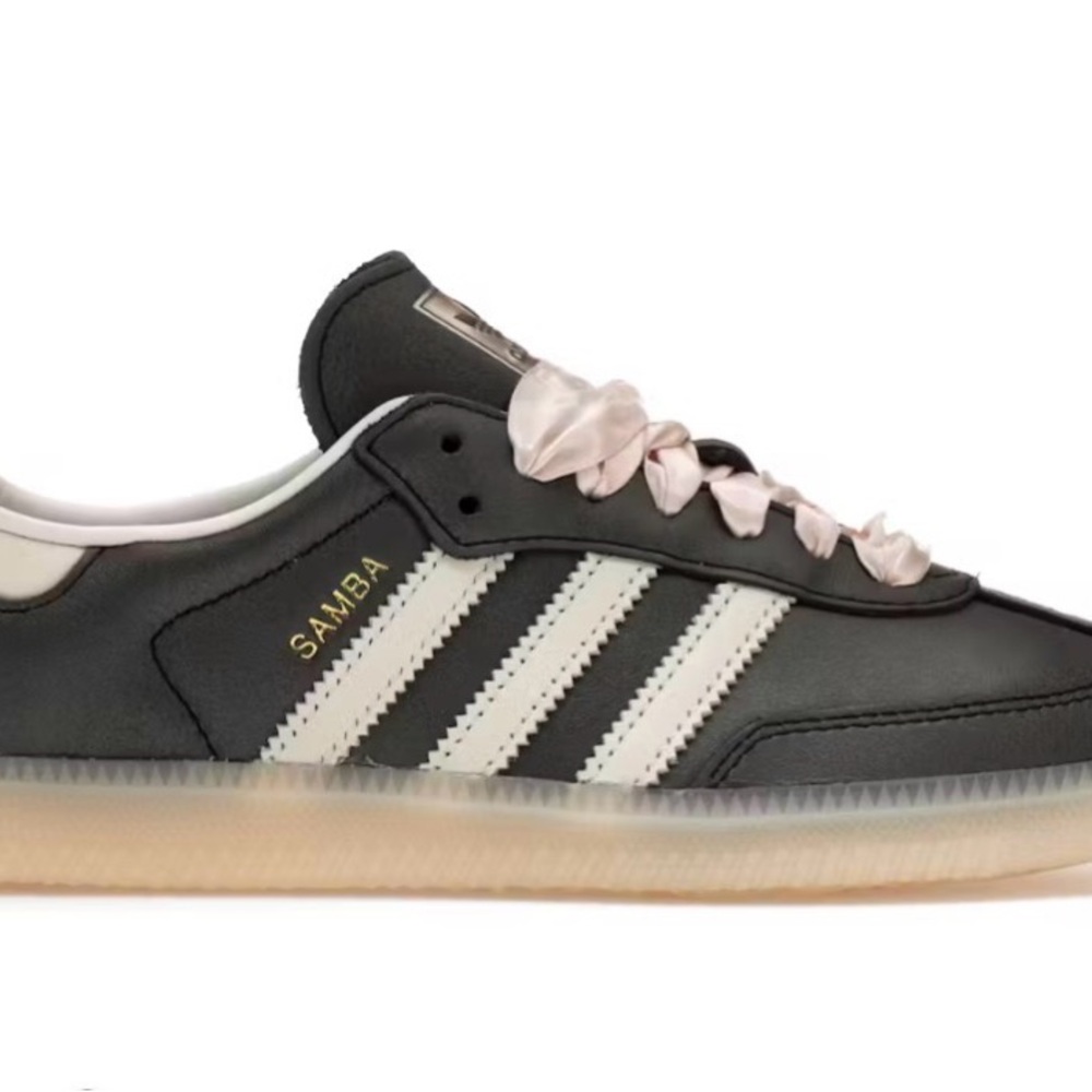 Women's Black and White Samba Sneakers